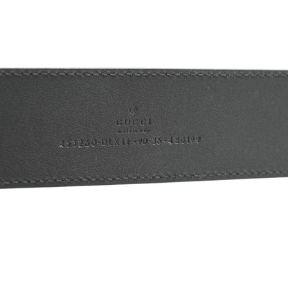 Gucci Moon Calfskin Pearl Double G 40mm Belt 90 36 Black Cream 5 of 8