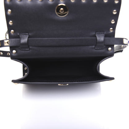 Valentino Garavani Vitello Rockstud Flap Crossbody Bag Black 5 of 15