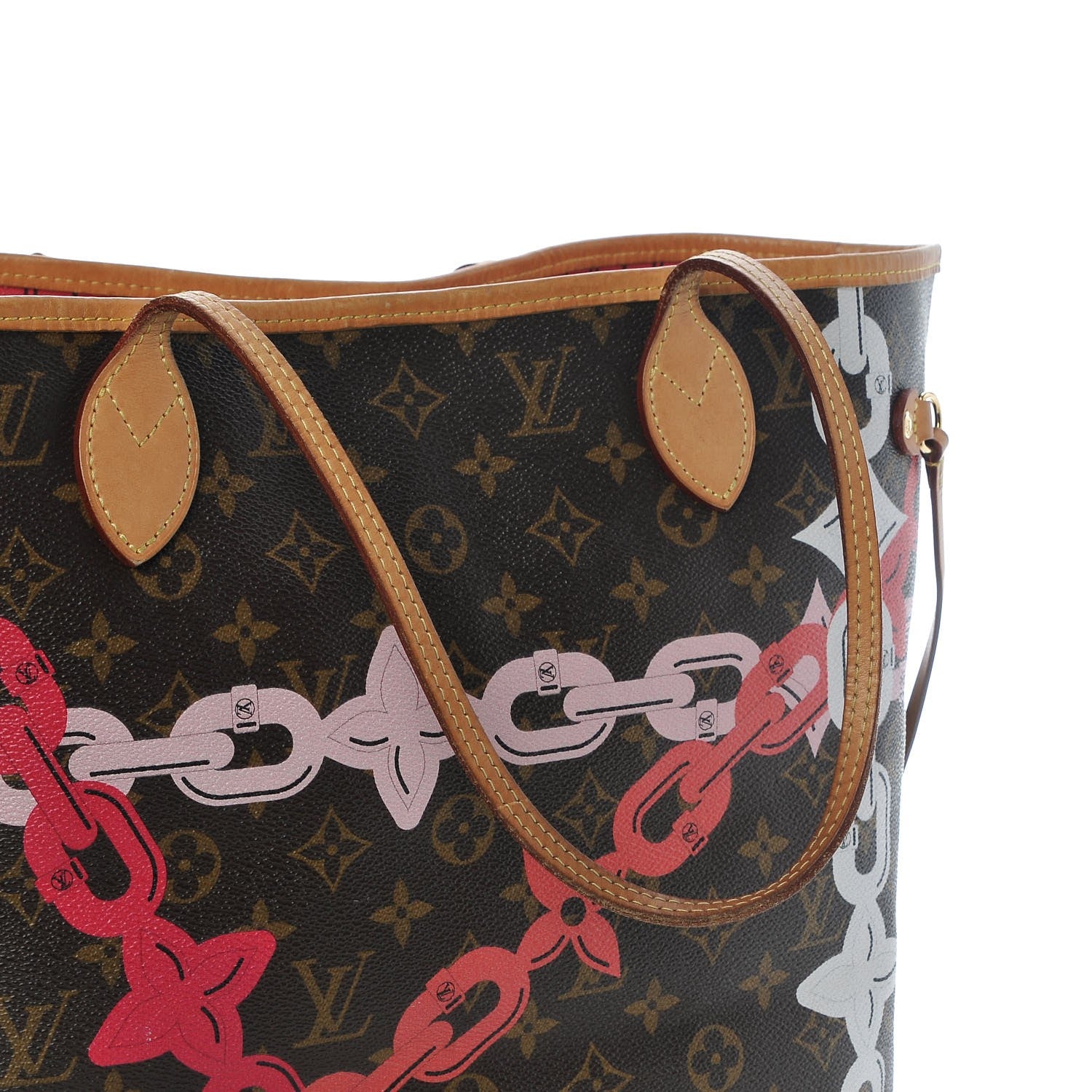 Louis Vuitton Monogram Bay Neverfull MM Rose Ballerine Poppy 9 of 11