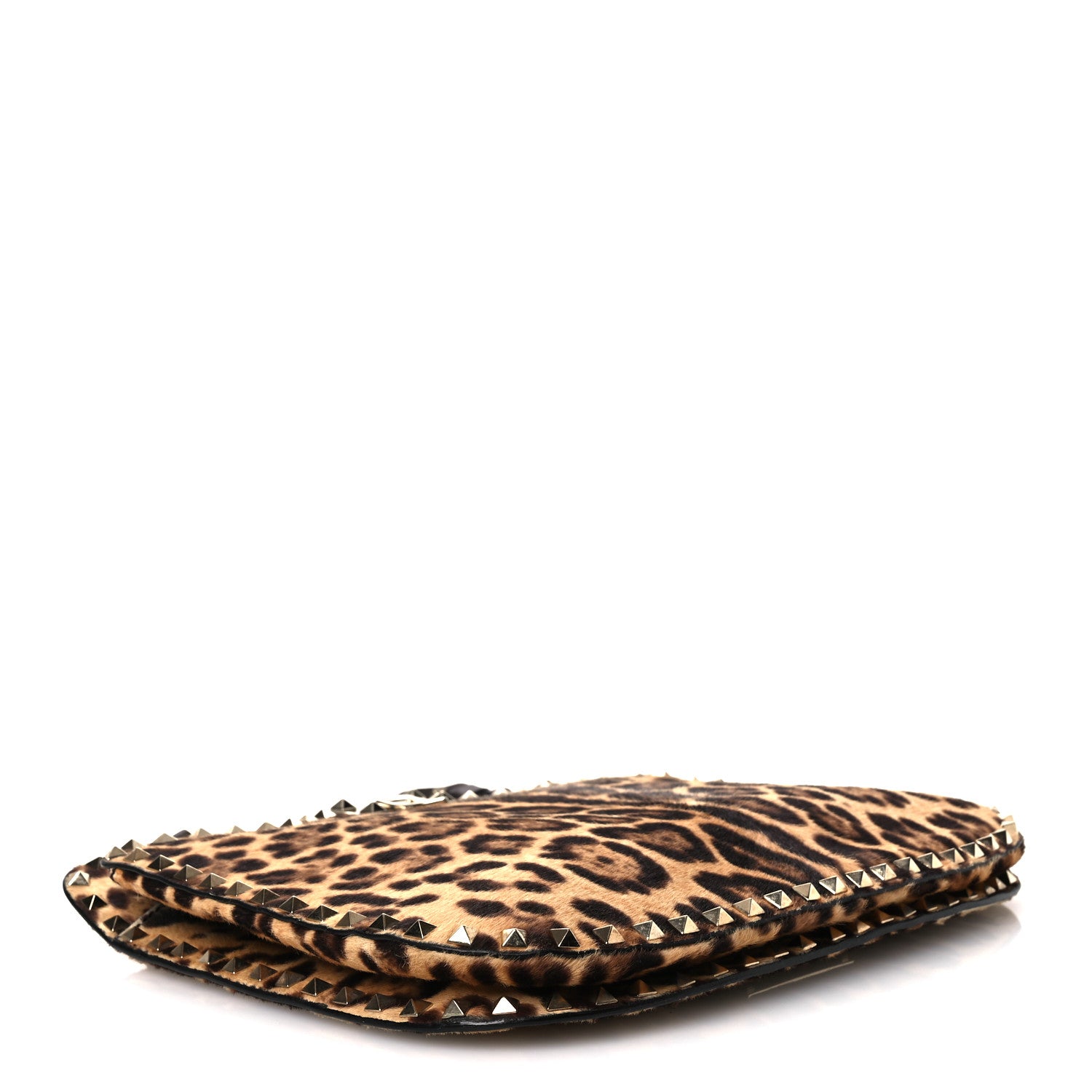 Valentino Garavani Calf Hair Leopard Print Rockstud Shoulder Bag 4 of 13