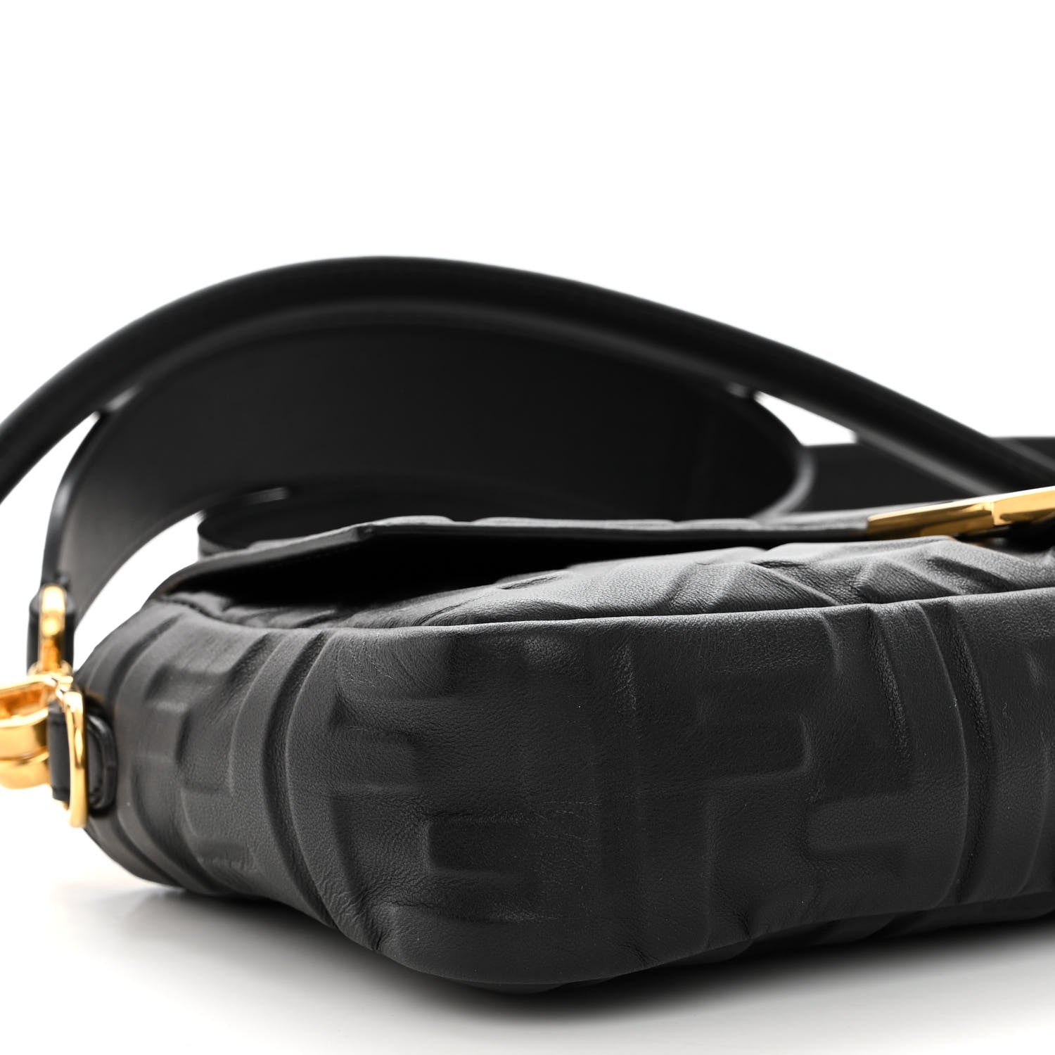 Fendi Nappa FF 1974 Embossed Baguette Black 8 of 9