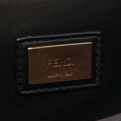 Fendi Vitello Seta Shiny Nappa Medium Peekaboo Iconic Satchel Black 6 of 10