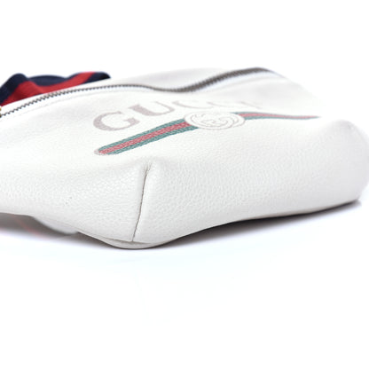 Gucci Grained Calfskin Small Logo Belt Bag White 7 of 12