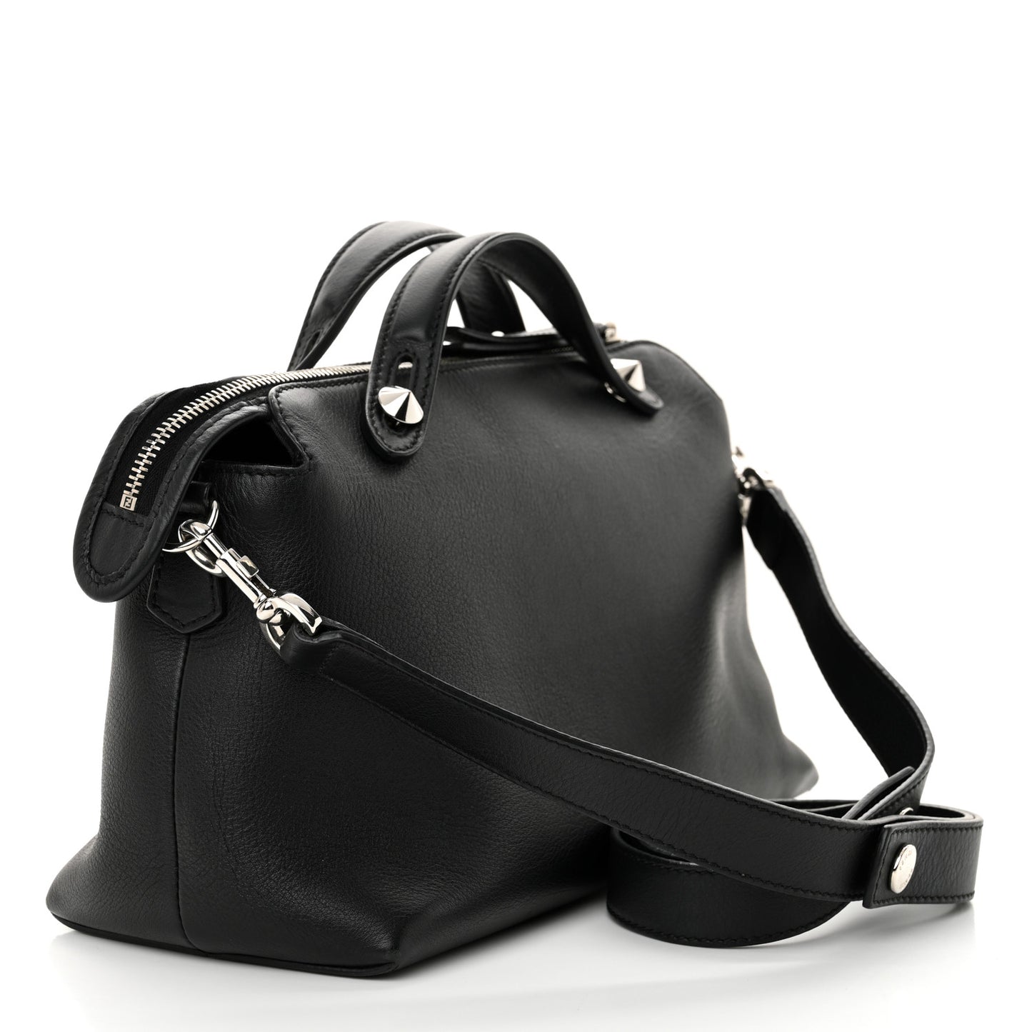 Vitello Dolce Marmol Medium By The Way Boston Bag Black