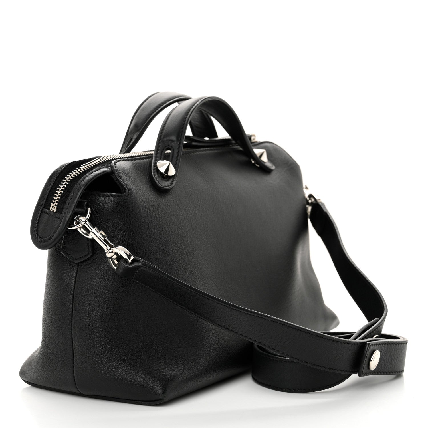 Fendi Vitello Dolce Marmol Medium By The Way Boston Bag Black 3 of 11