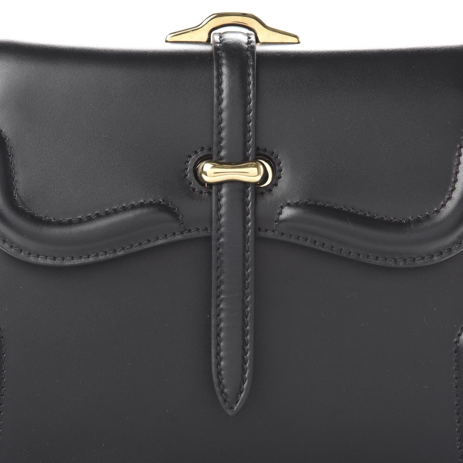 Prada City Calfskin Small Belle Shoulder Bag Black 9 of 9