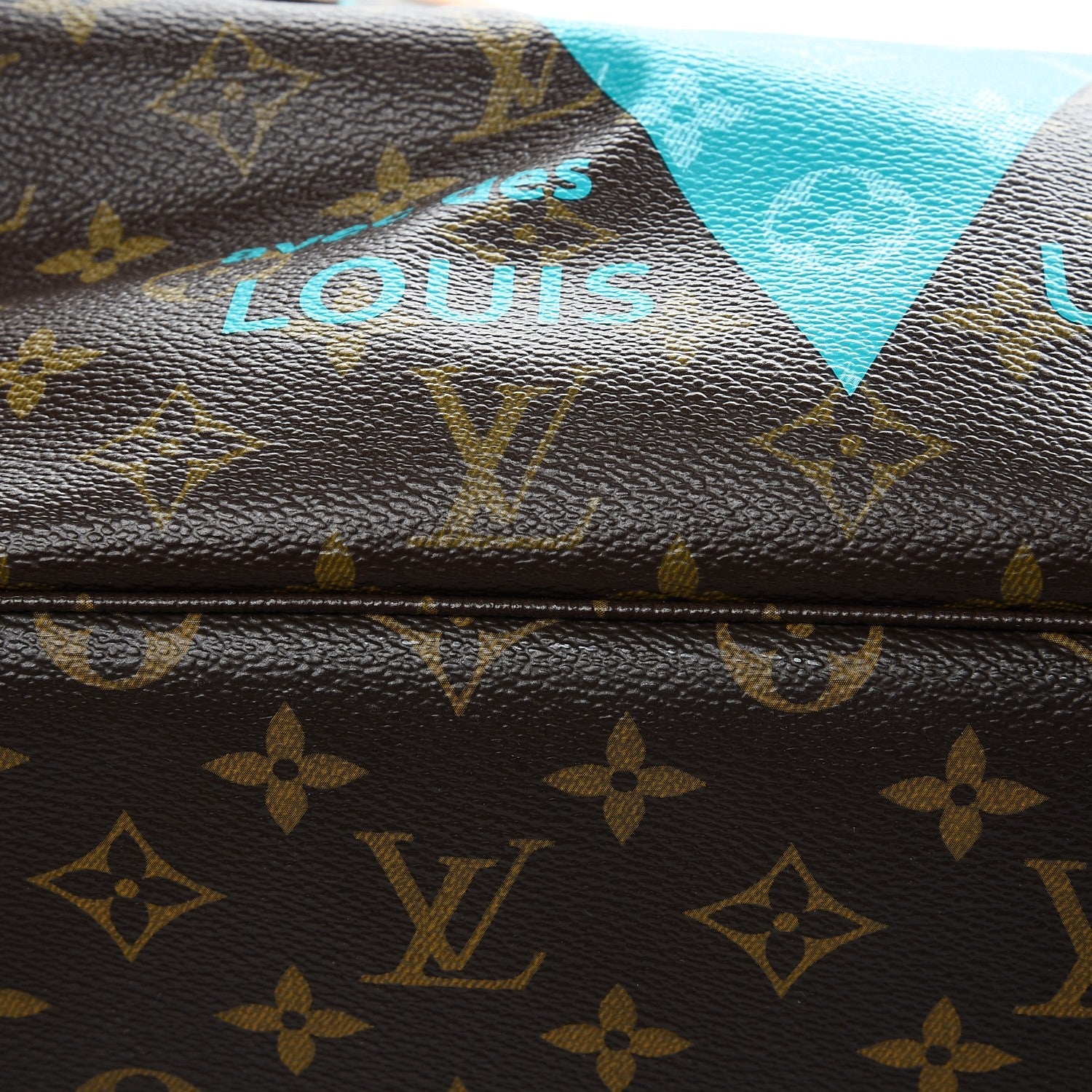 Louis Vuitton Monogram V Neverfull MM Turquoise 17 of 17