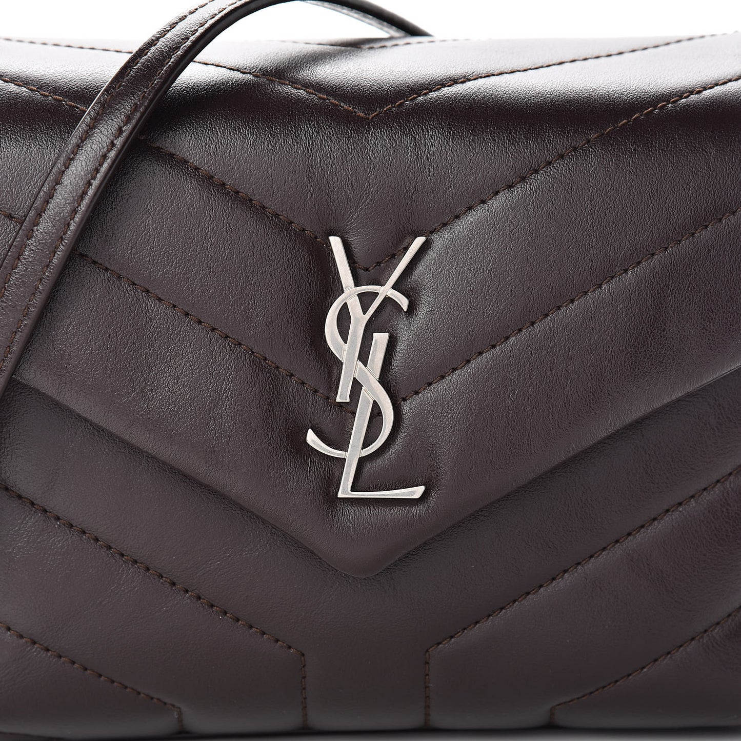 Calfskin Y Quilted Monogram Toy Loulou Crossbody Bag Black Tulipe