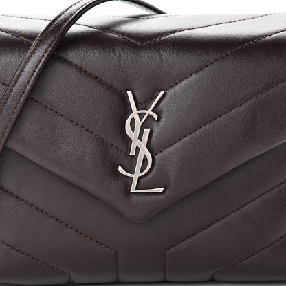 Saint Laurent Calfskin Y Quilted Monogram Toy Loulou Crossbody Bag Black Tulipe 8 of 11