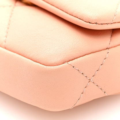 Chanel Lambskin Quilted Chanel 19 Flap Belt Bag Light Orange 10 of 10
