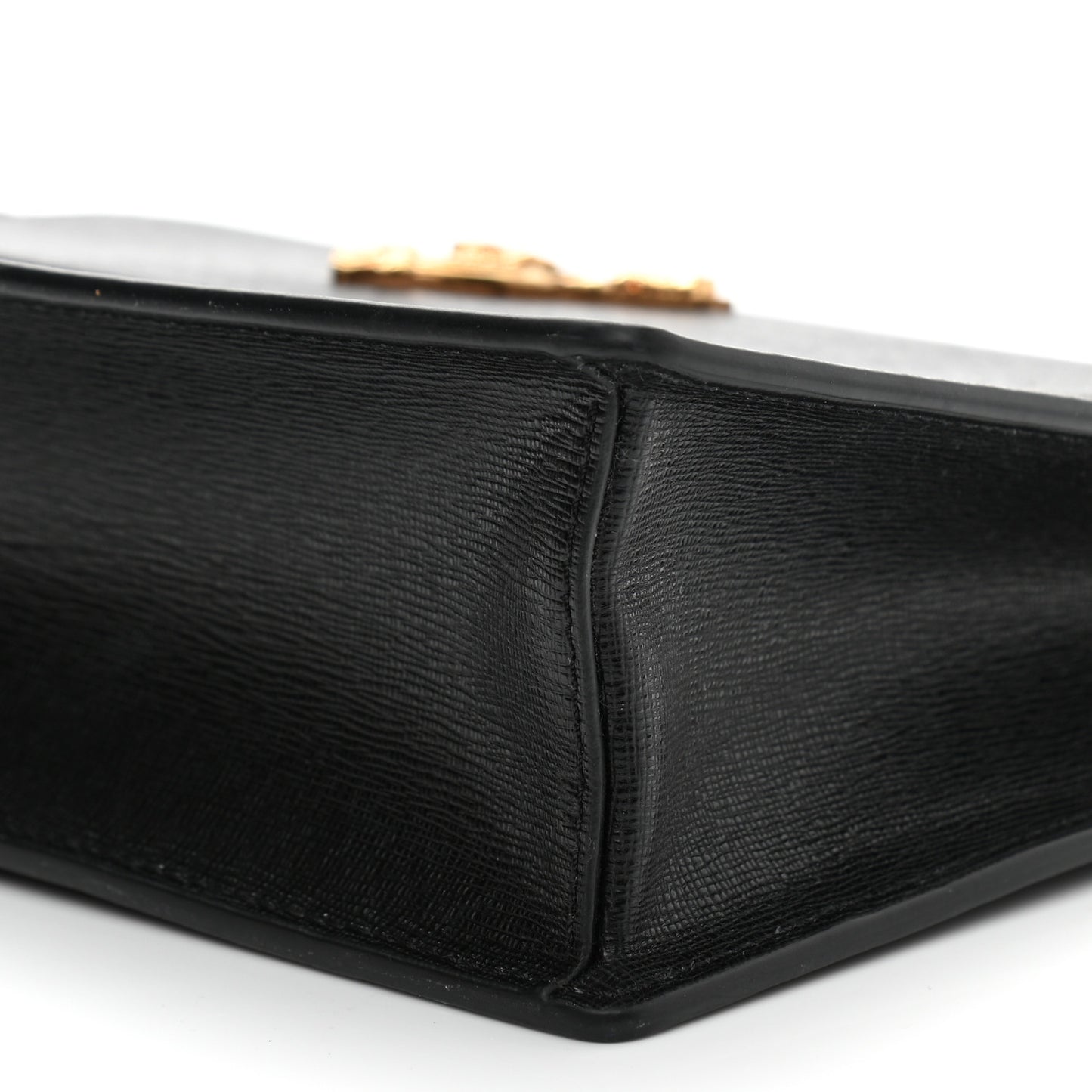 Saffiano Virtus Small Shoulder Bag Black