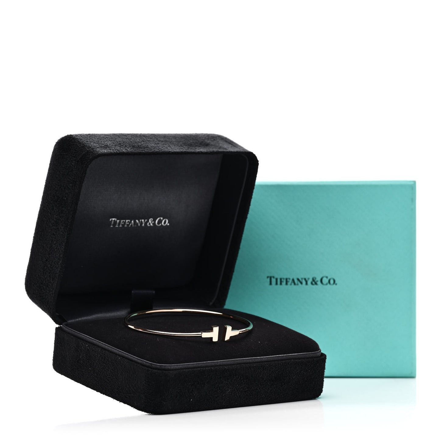 18K Rose Gold Narrow T Wire Bracelet