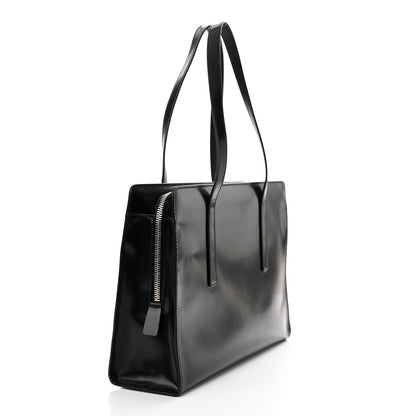 Prada Spazzolato Medium Re-Edition 1995 Double Handle Handbag Black 3 of 11