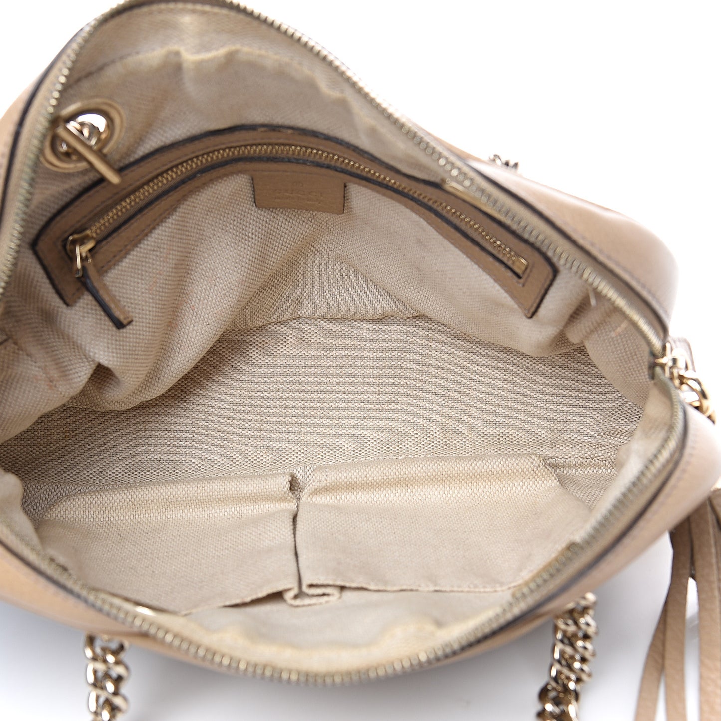 Pebbled Calfskin Small Soho Bowler Camelia
