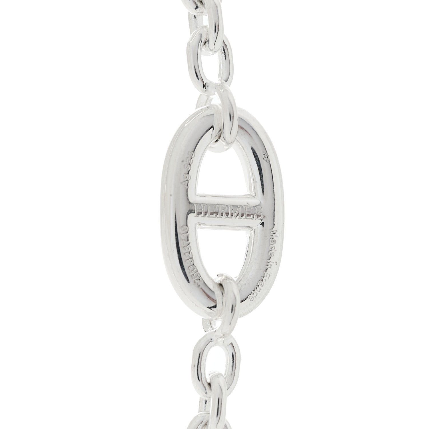 Hermes Sterling Silver Farandole Necklace 160 5 of 6