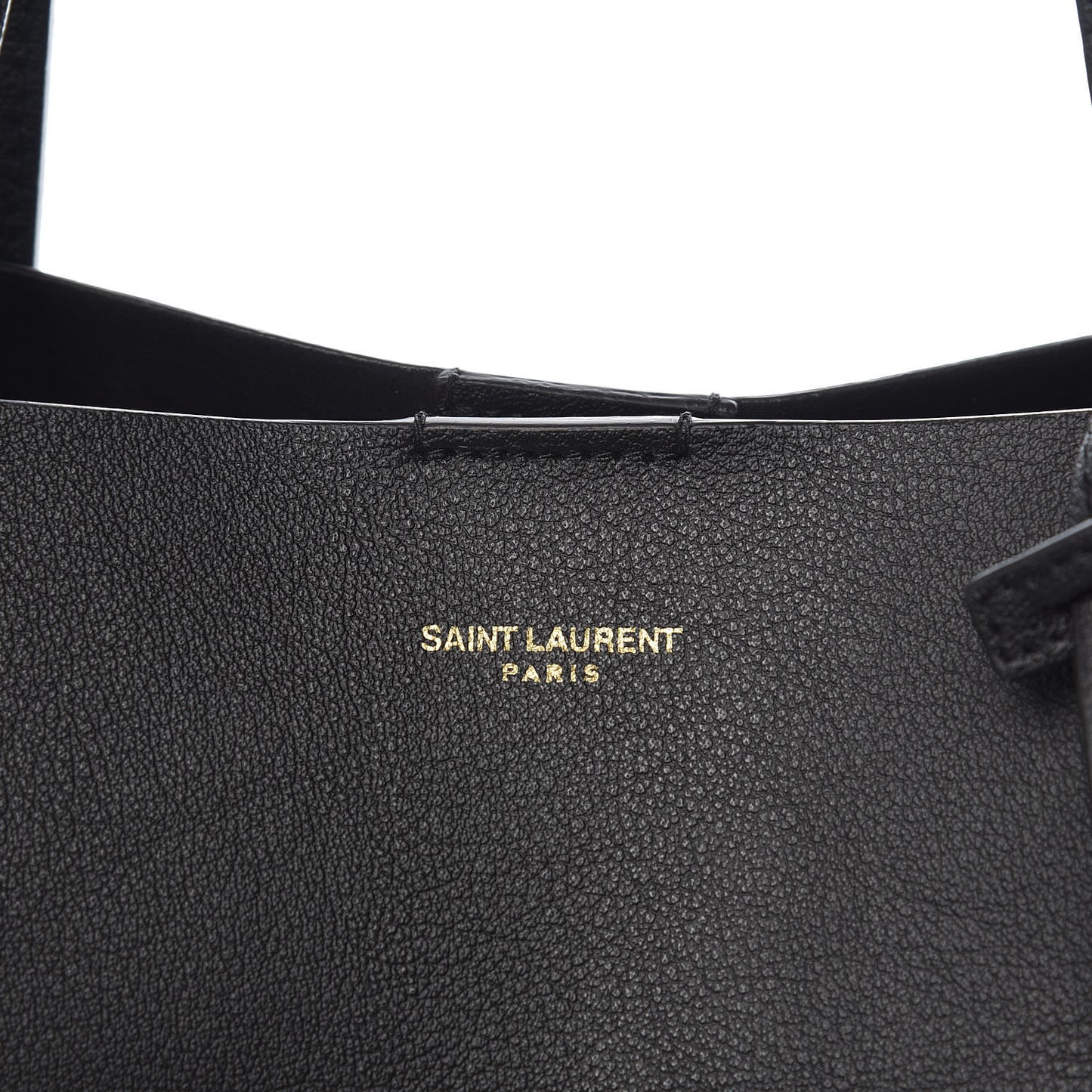Calfskin Large Shopping Tote Black