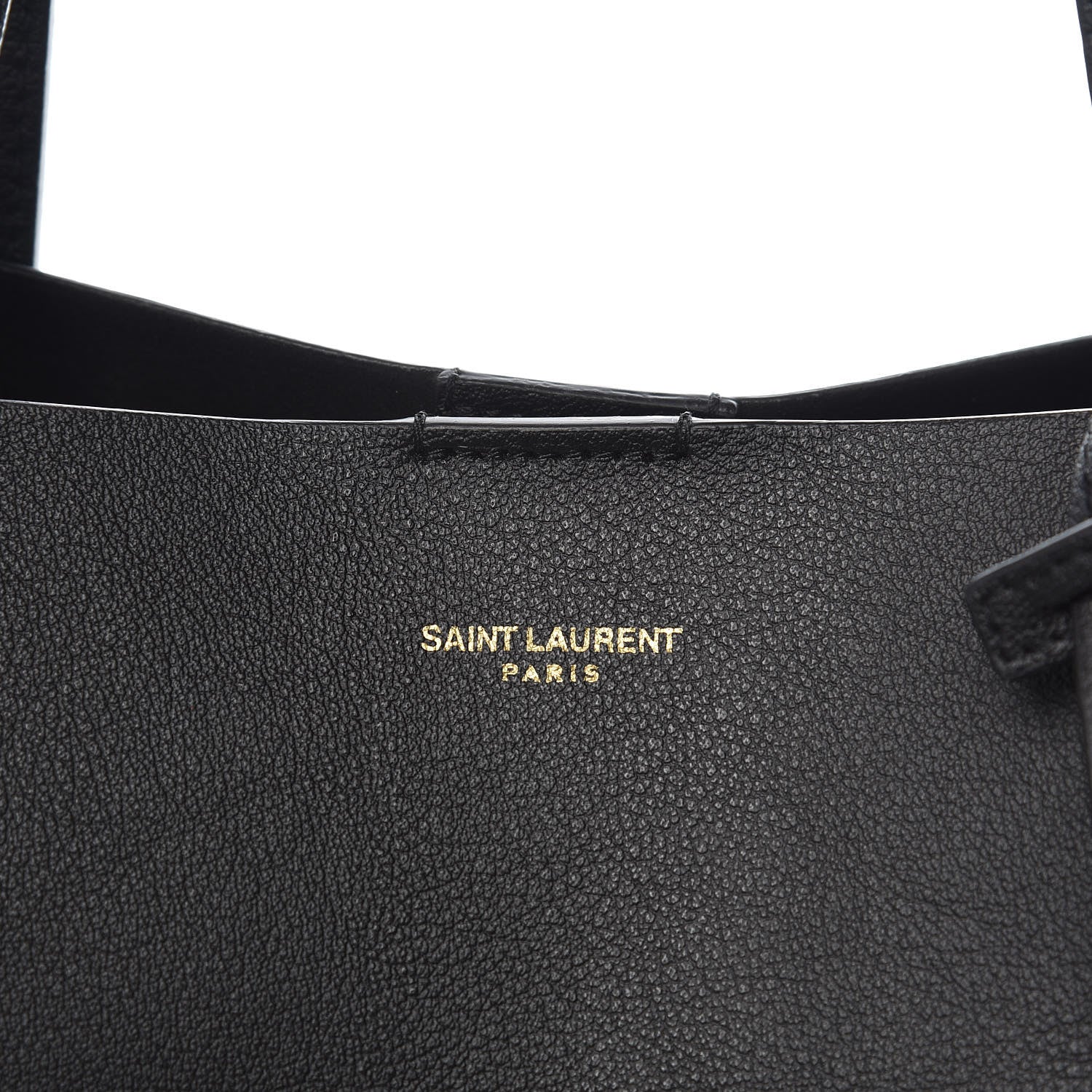Saint Laurent Calfskin Large Shopping Tote Black 10 of 10