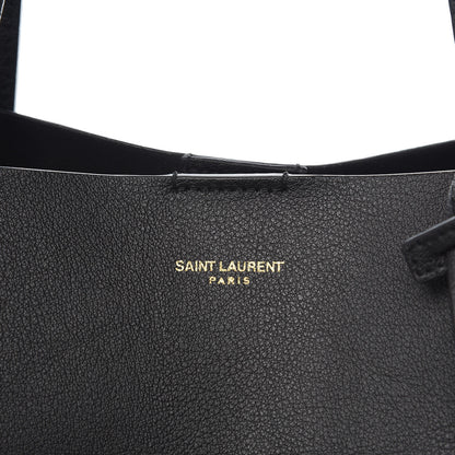 Saint Laurent Calfskin Large Shopping Tote Black 10 of 10