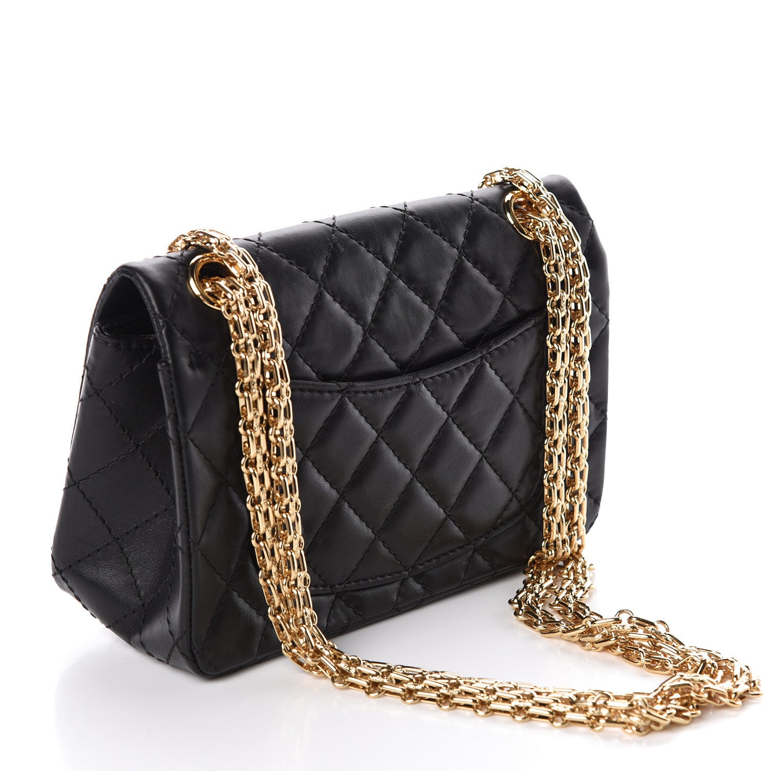 Chanel Aged Calfskin Quilted 2.55 Reissue Mini Flap Black 3 of 11