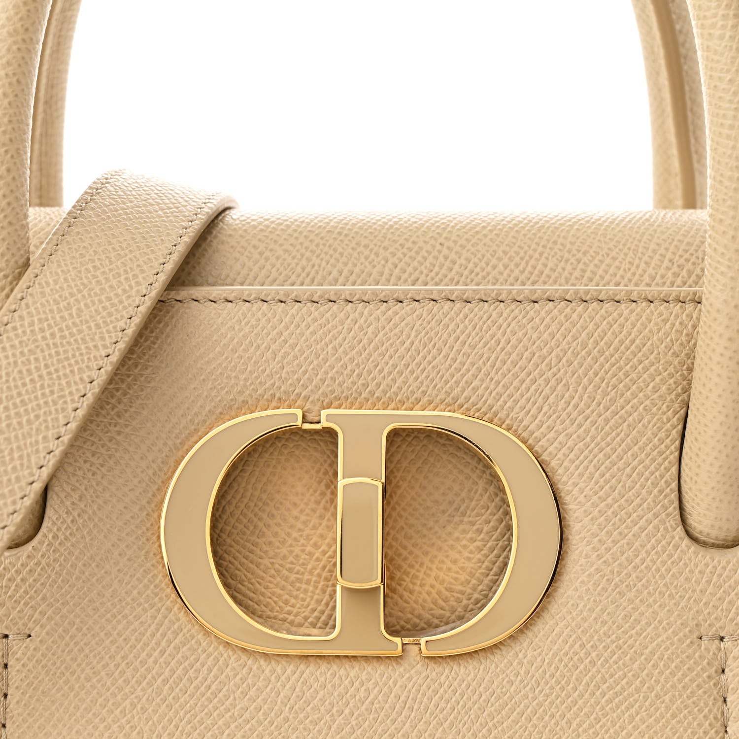Christian Dior Grained Calfskin Medium St. Honore Tote Beige 8 of 10
