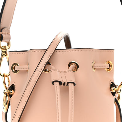 Fendi Vitello King F is Fendi Logo Embossed Mini Mon Tresor Bucket Bag Light Rose 7 of 10