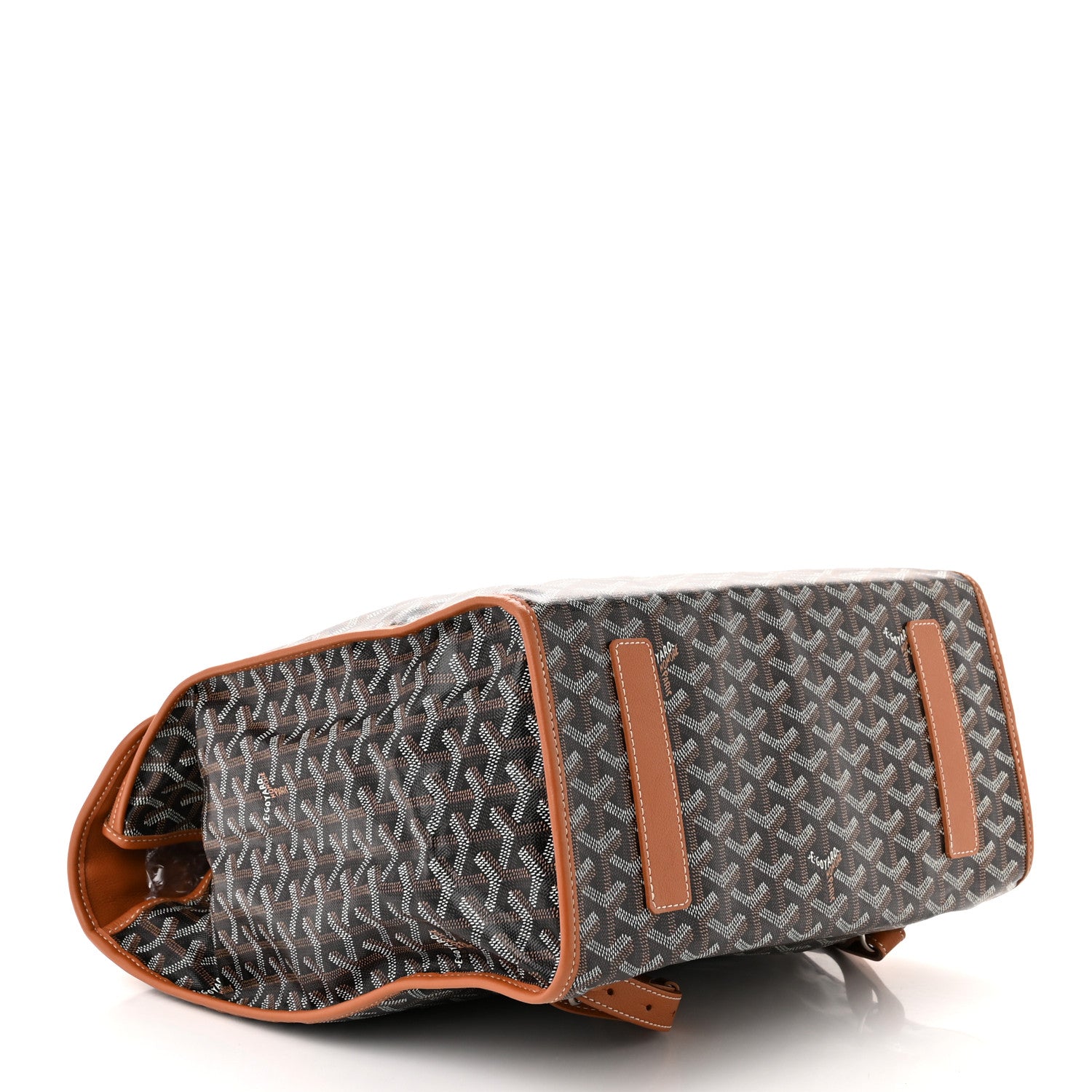 Goyard Goyardine Saint Leger Soft Briefcase Backpack Black Gold 4 of 9