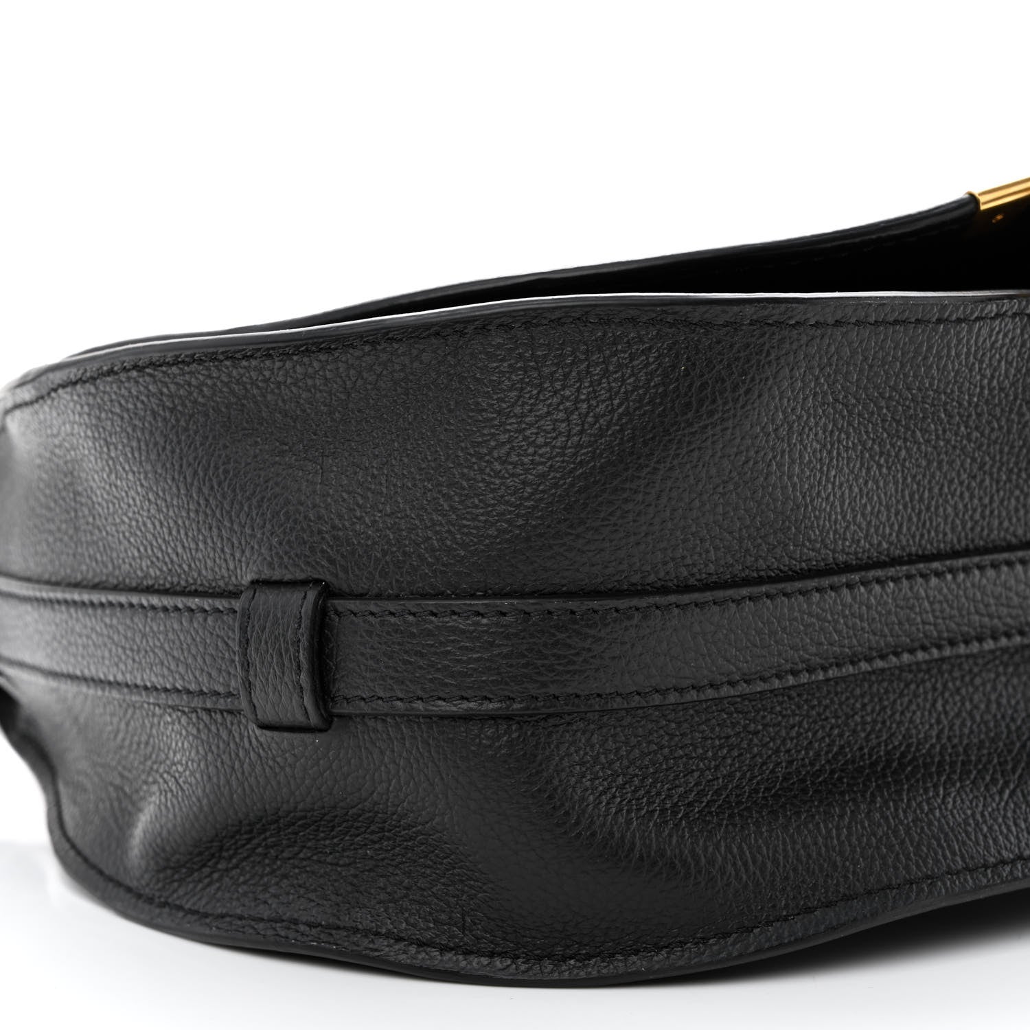 Chloe Calfskin Medium Marcie Round Crossbody Bag Black 9 of 10