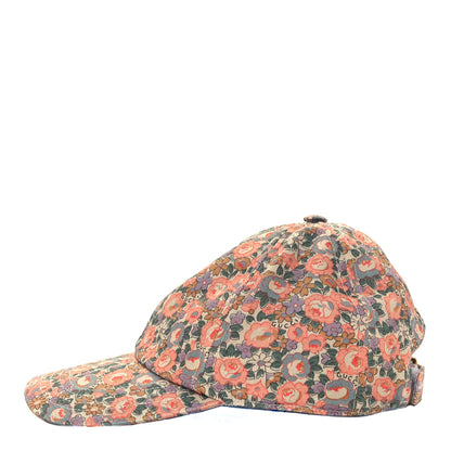 Gucci X LIBERTY OF LONDON Canvas Infinity Abbey Baseball XS Hat Perfect Pink Ivory 2 of 8