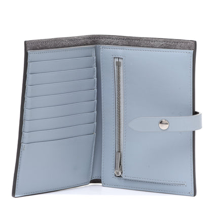 Celine Grained Calfskin Medium Multifunction Strap Wallet Grey Blue 5 of 8