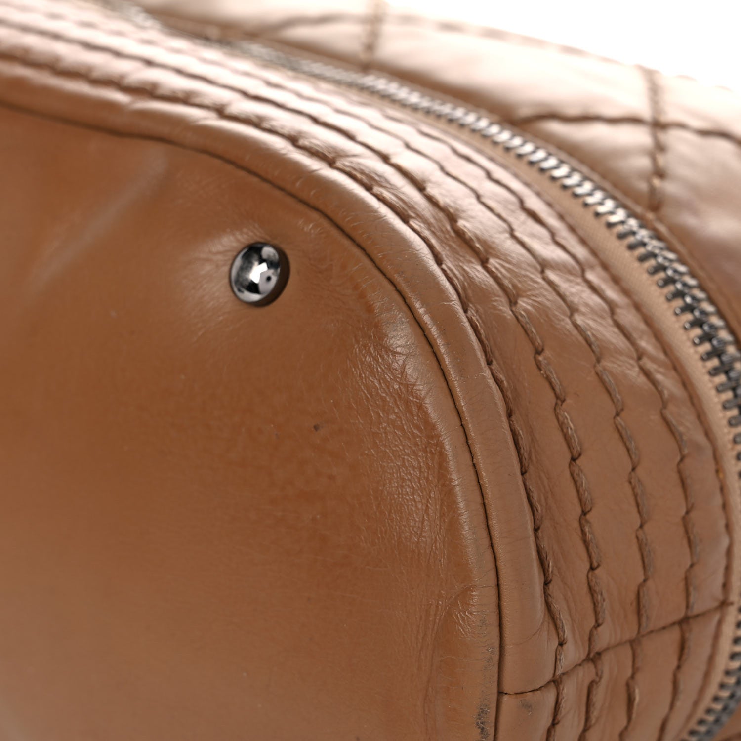 Chanel Lambskin Stitched Expandable Tote Beige 21 of 33