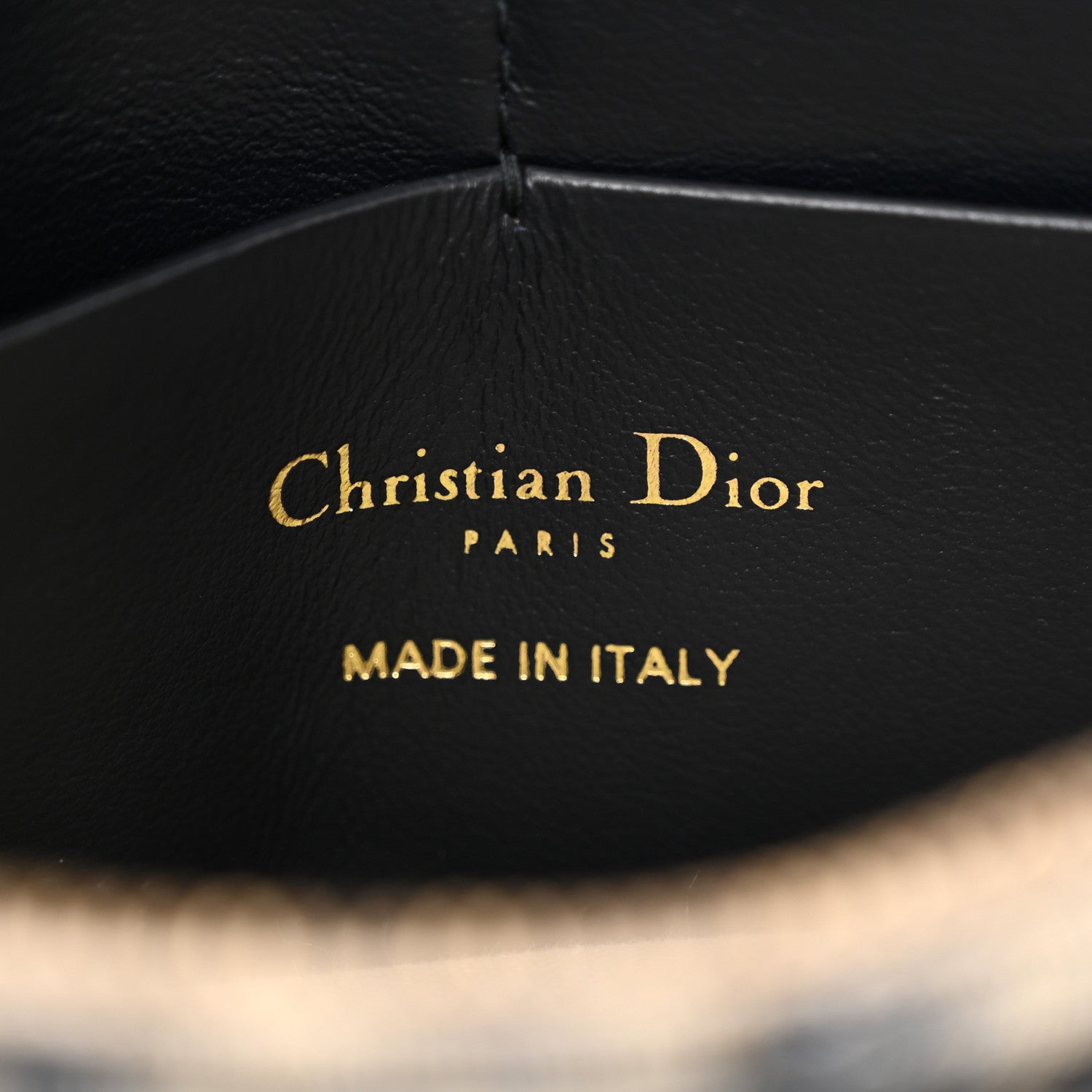 Christian Dior Oblique Saddle Chain Pouch Blue 6 of 10