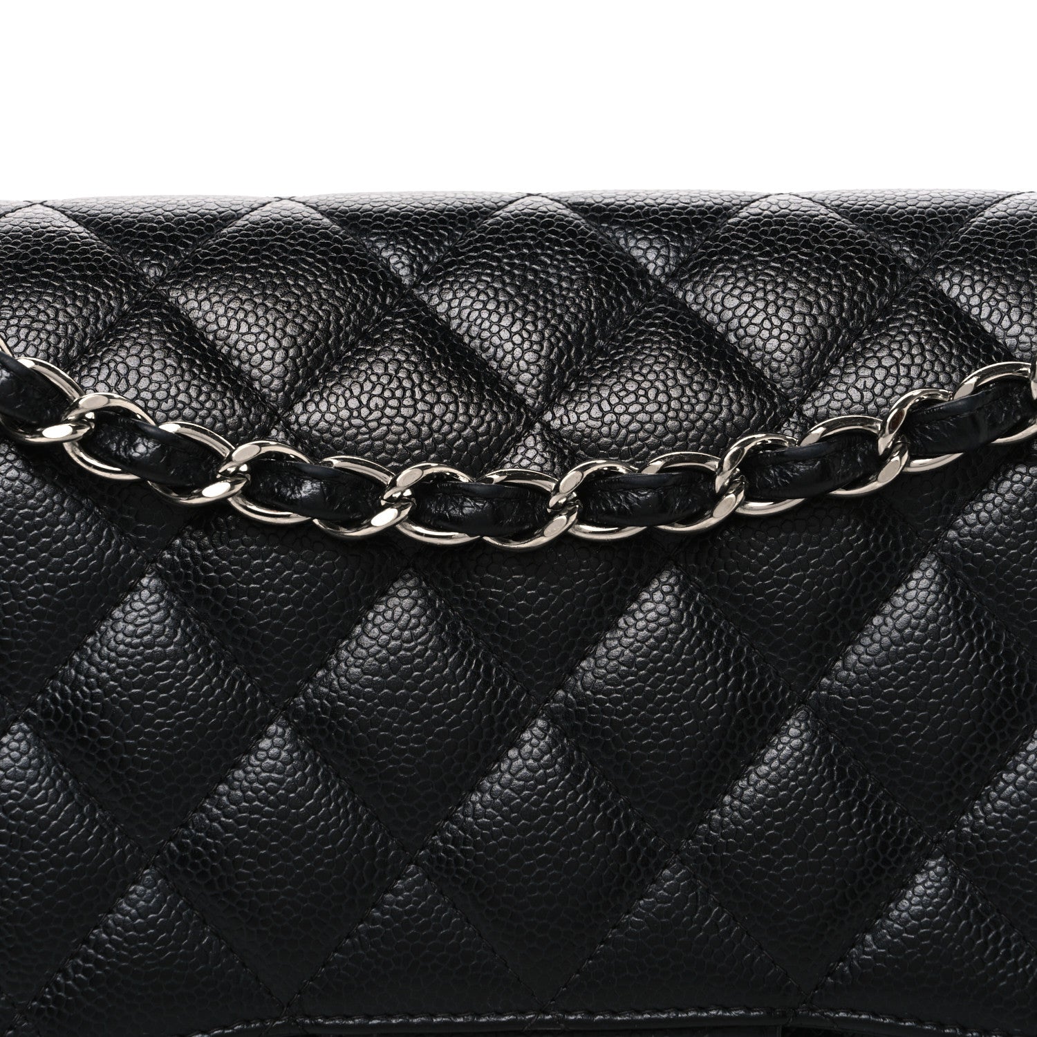 Chanel Caviar Quilted Jumbo Double Flap Black 8 of 10