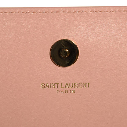 Saint Laurent Calfskin Classic Monogram Clutch Blush 6 of 8