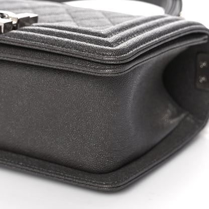 Chanel Caviar Quilted Small Boy Flap Grey 9 of 11