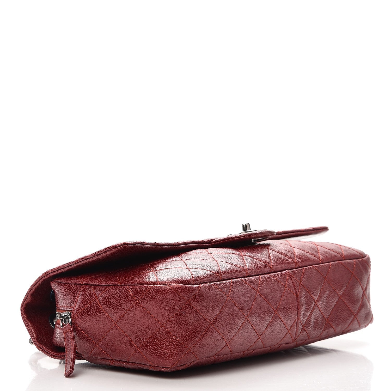 Chanel Iridescent Caviar Quilted Large Chic Flap Red 5 of 8