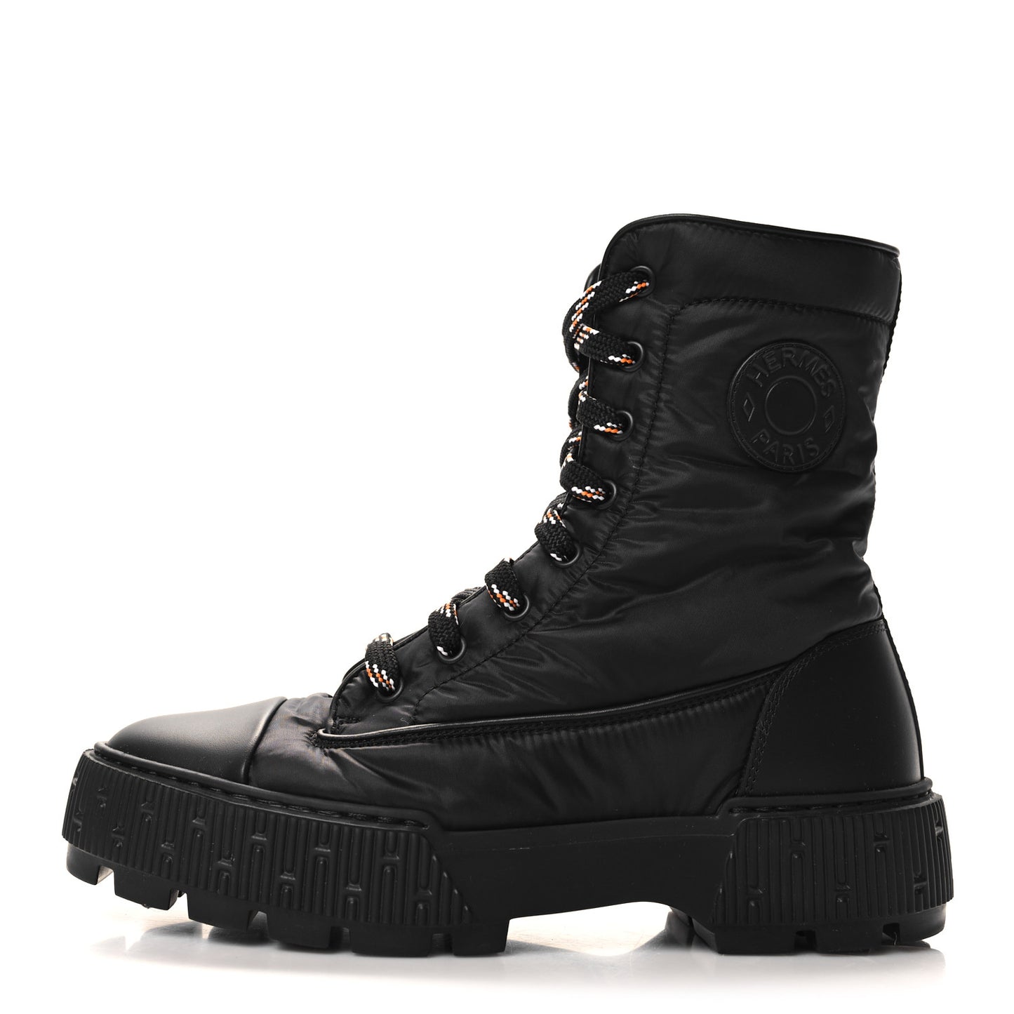 Calfskin Parachute Fresh Ankle Boots 36.5 Black