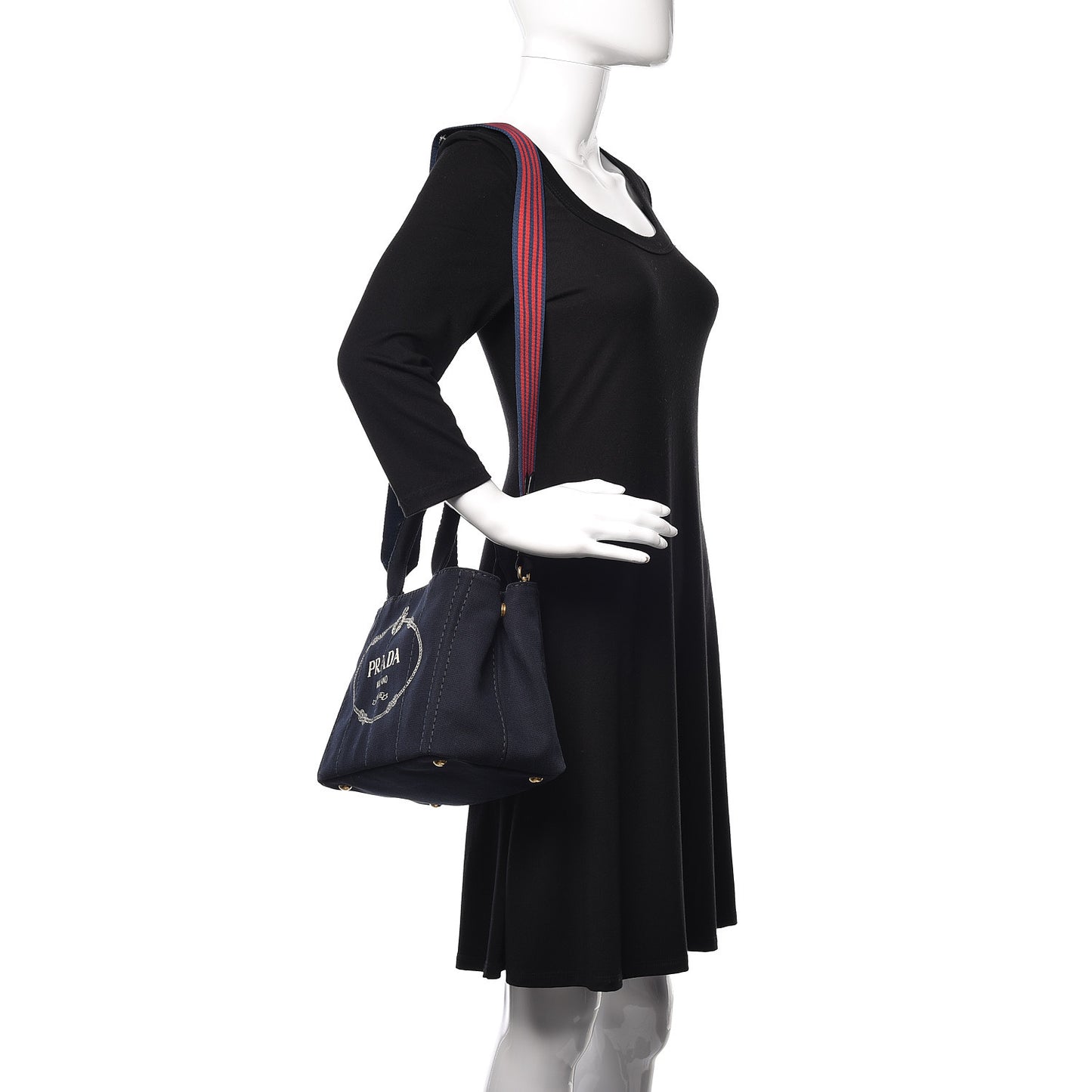 Canapa Small Logo Tote Blue Talco