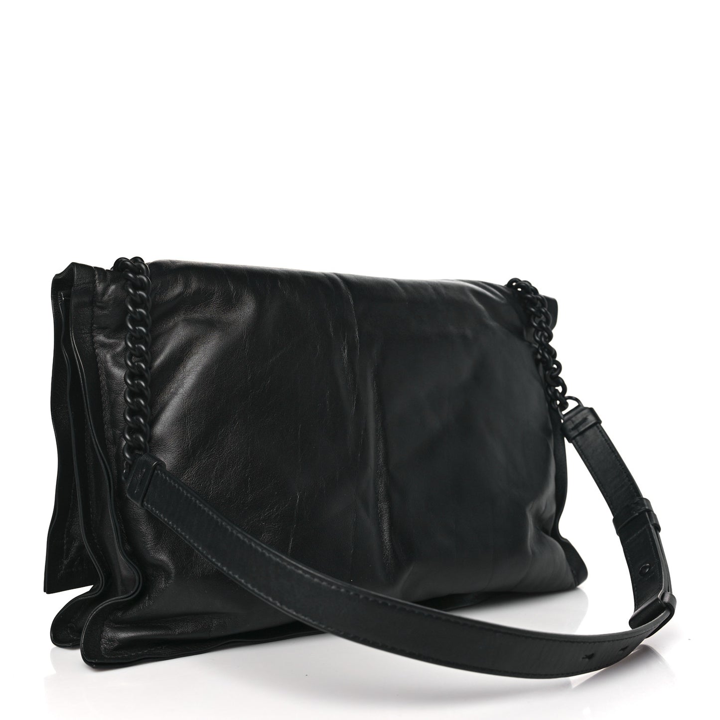 Calfskin Small Viva Bow Shoulder Bag Black