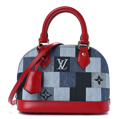 Louis Vuitton Denim Damier Monogram Patchwork Alma BB 1 of 11