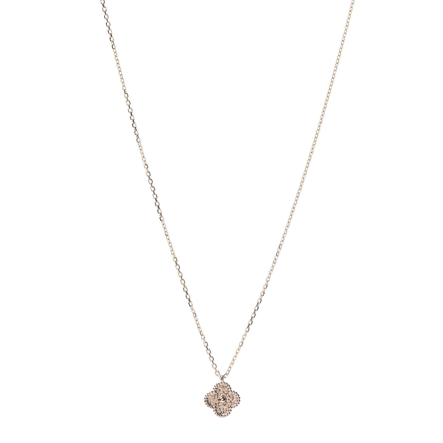 18K Rose Gold Sweet Alhambra Pendant Necklace