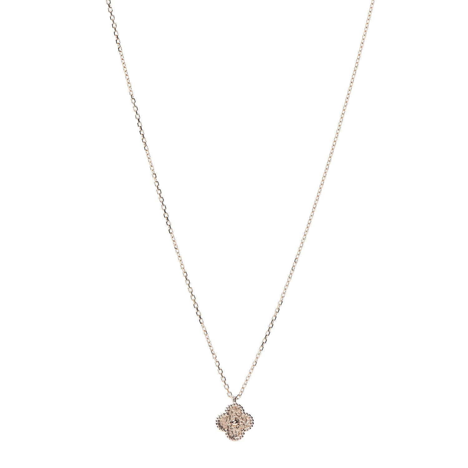Van Cleef & Arpels 18K Rose Gold Sweet Alhambra Pendant Necklace 1 of 4