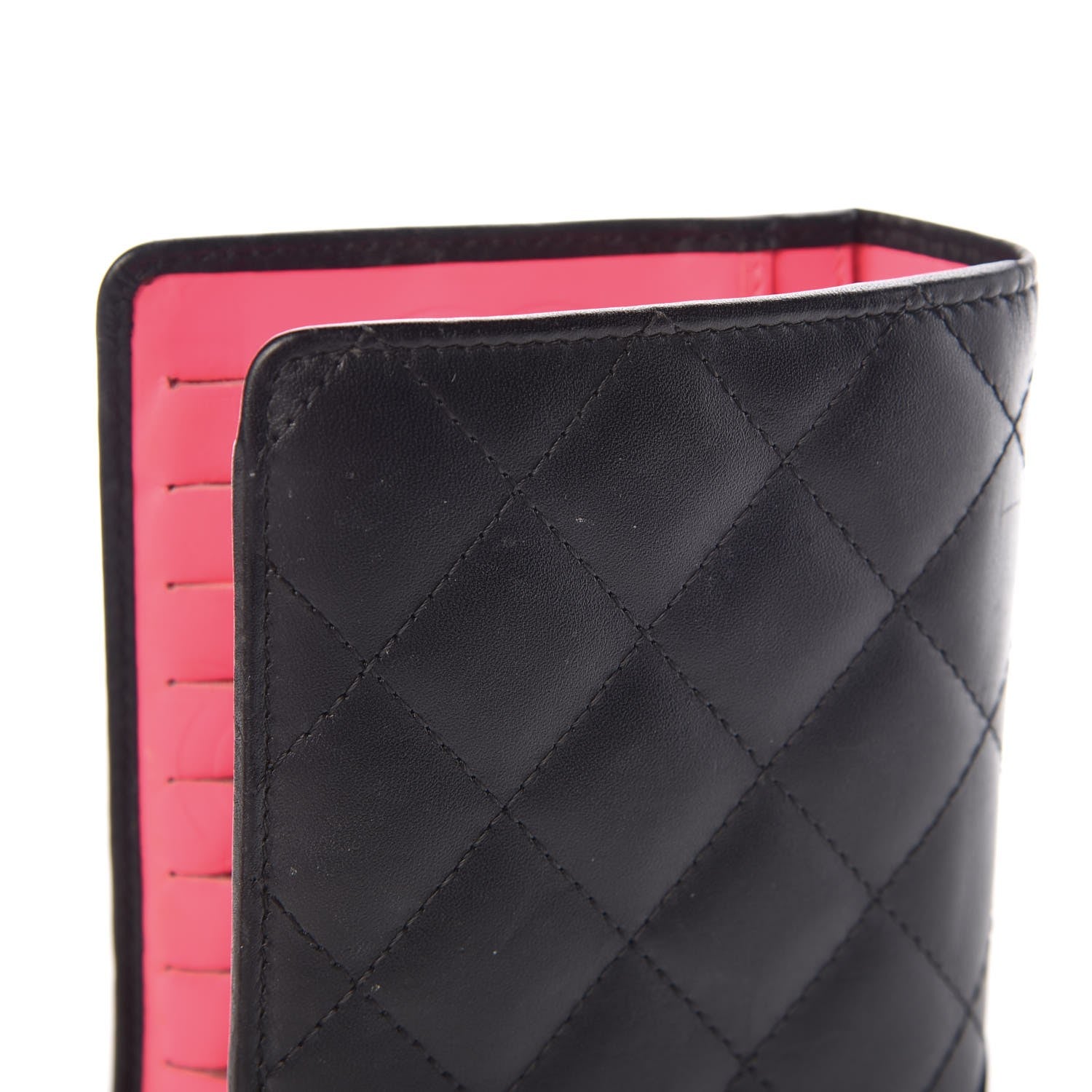 Chanel Calfskin Quilted Cambon Yen Wallet Black 12 of 13