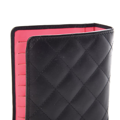 Chanel Calfskin Quilted Cambon Yen Wallet Black 12 of 13