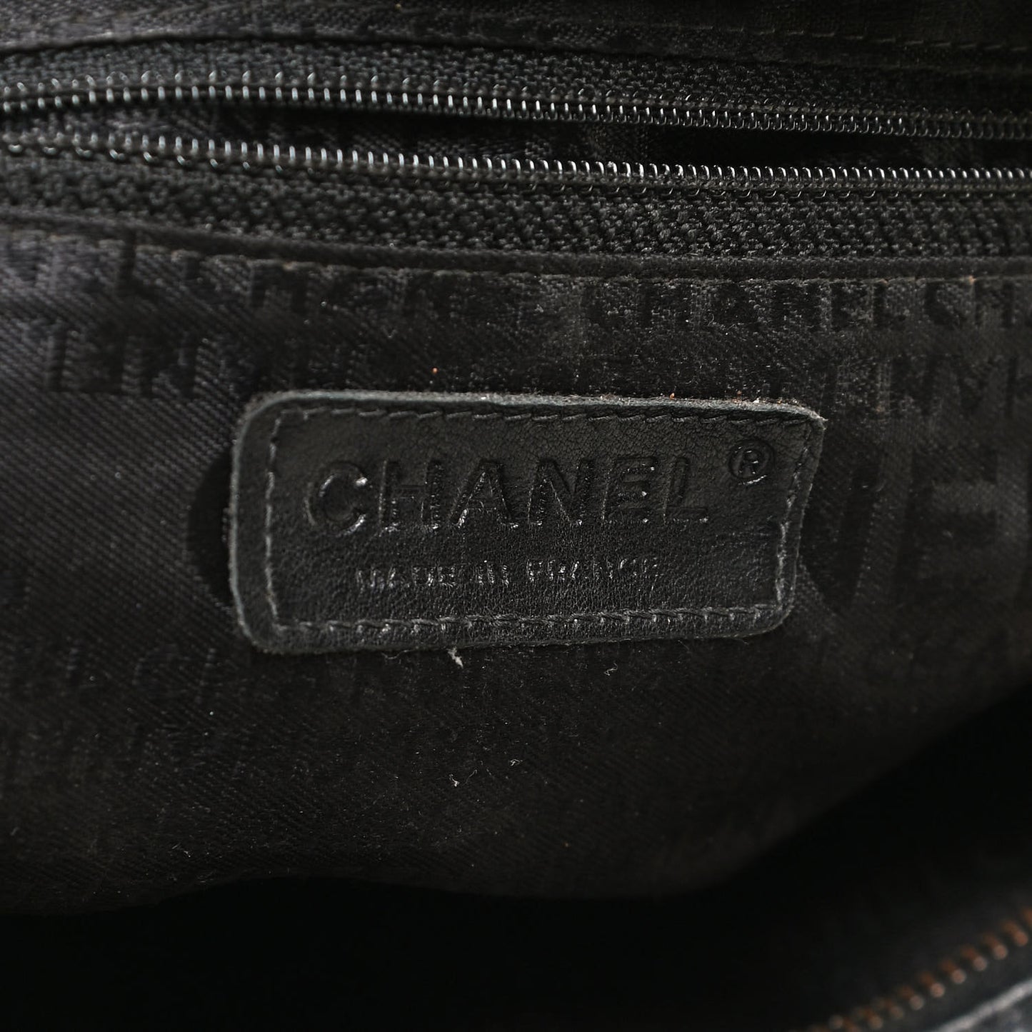 Caviar Square Stitched Tote Black