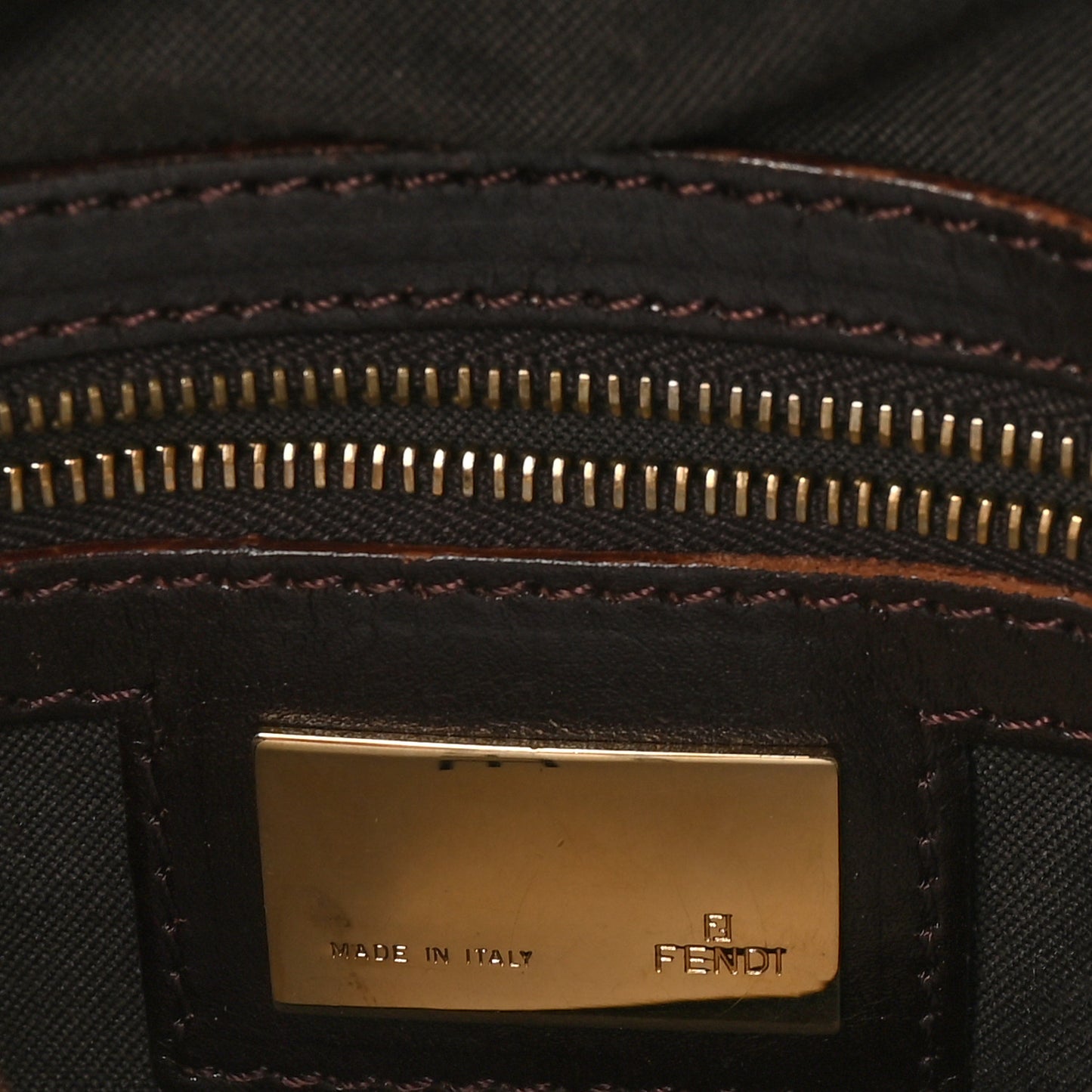Vitello FF Embossed Chef Shopper Tote Testa Di Moro