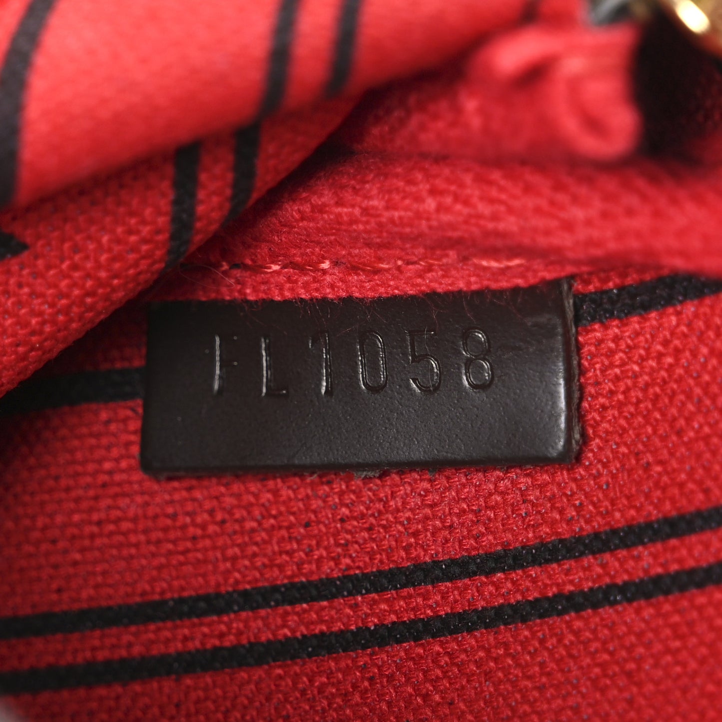 Damier Ebene Complice Trunks and Bags Mini Pochette Accessories Red