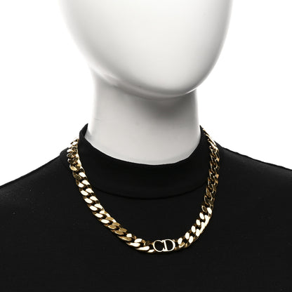 Christian Dior Metal Danseuse Etoile Chain Choker Necklace Gold 2 of 5