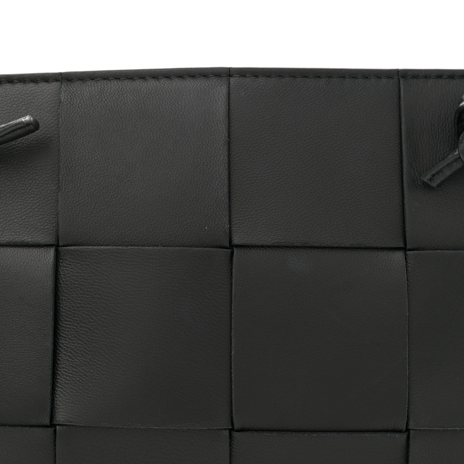 Bottega Veneta Lambskin Maxi Intrecciato Mini Cassette Crossbody Pouch Black 7 of 10