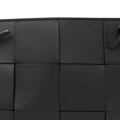 Bottega Veneta Lambskin Maxi Intrecciato Mini Cassette Crossbody Pouch Black 7 of 10