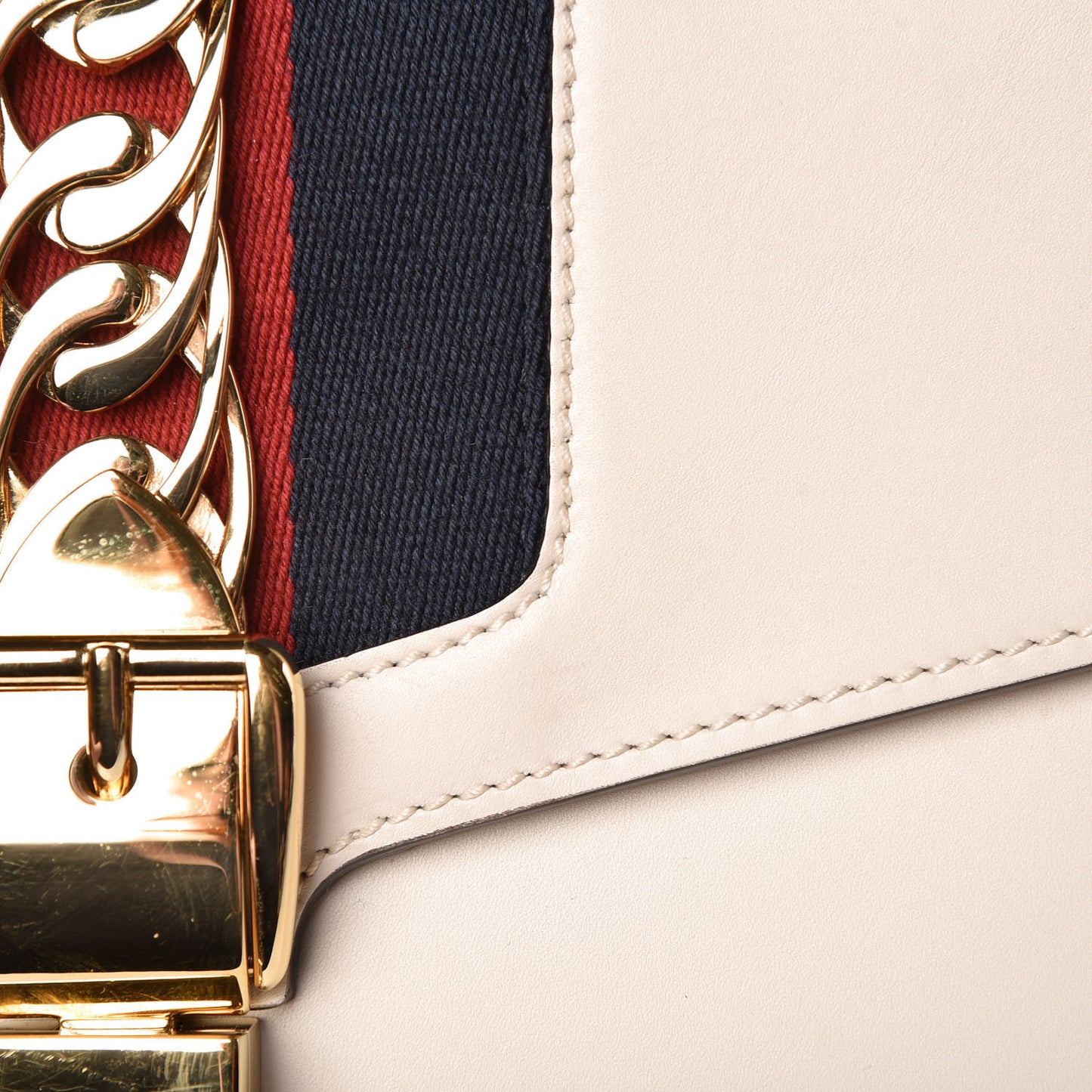 Calfskin Small Sylvie Shoulder Bag White